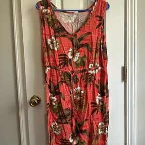 Tropical Floral Mini Dress